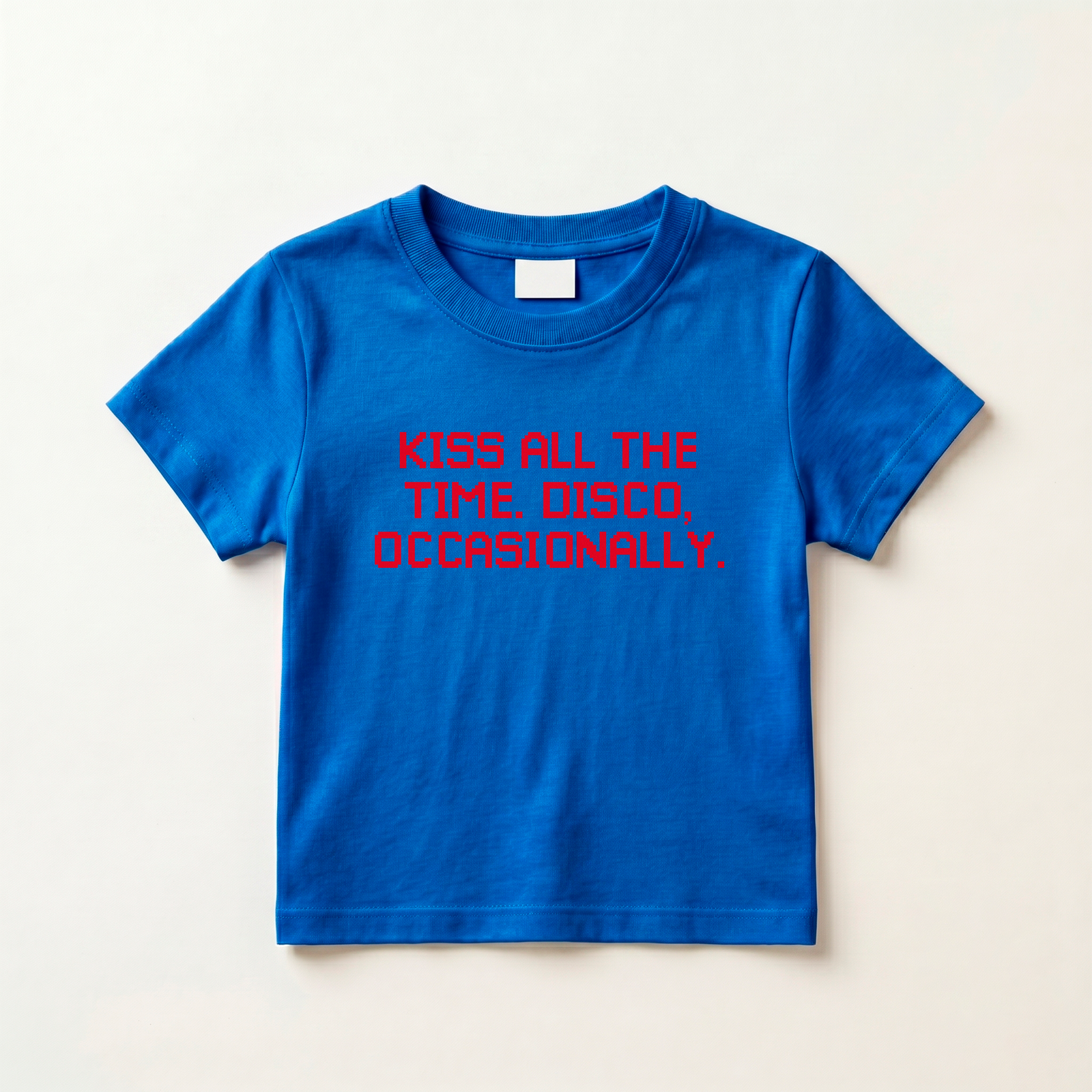 Kiss All The Time, Disco Occasionally Baby Tee - Image 2